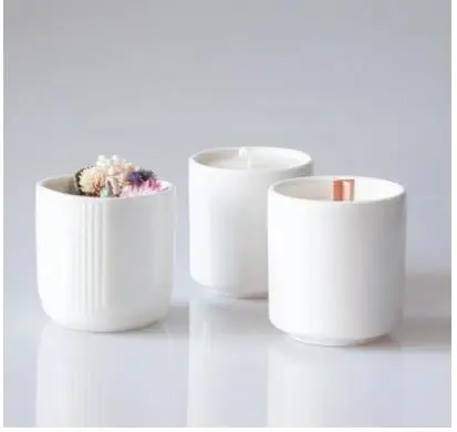 Wax Melt Burner - حامل شموع سيراميك أبيض بتصميم بسيط،