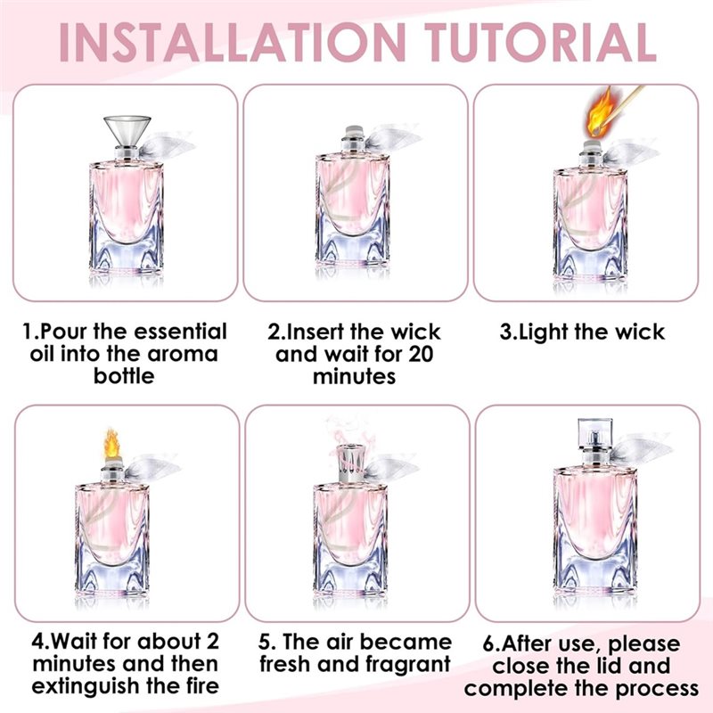 A93E-عبوة من 3 فتائل موقد الزي - مراجعة Home Fragrance No 3 وسعره