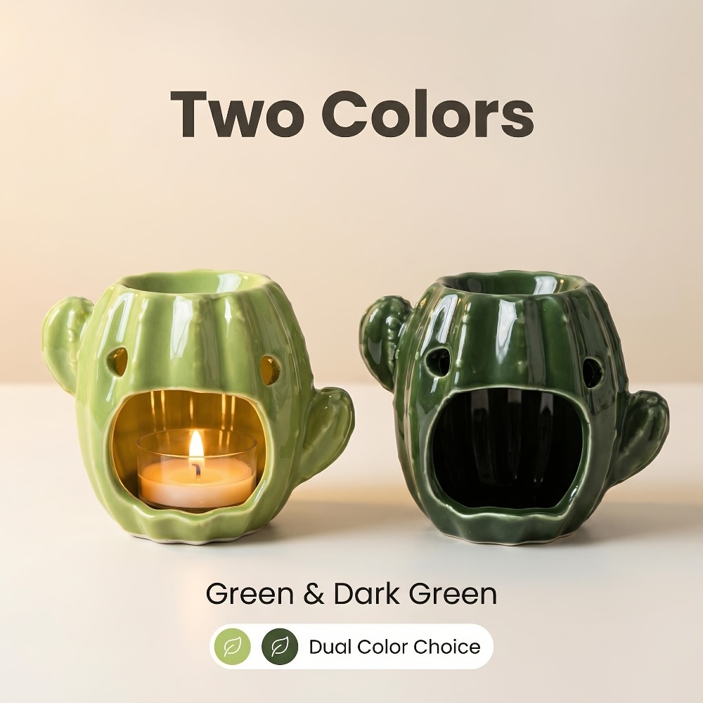 موقد زيت سيراميك على شكل صبار، - مراجعة Wax Melt Burner وسعره